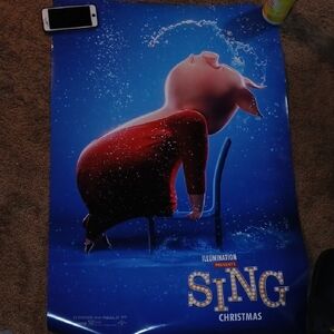 Sing Movie Poster with Pig Character